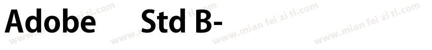 Adobe 宋体 Std B字体转换